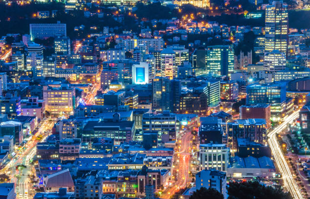 Wellington at night