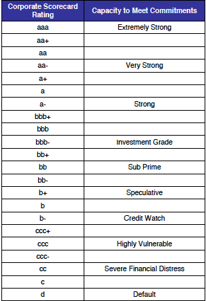 rating defn